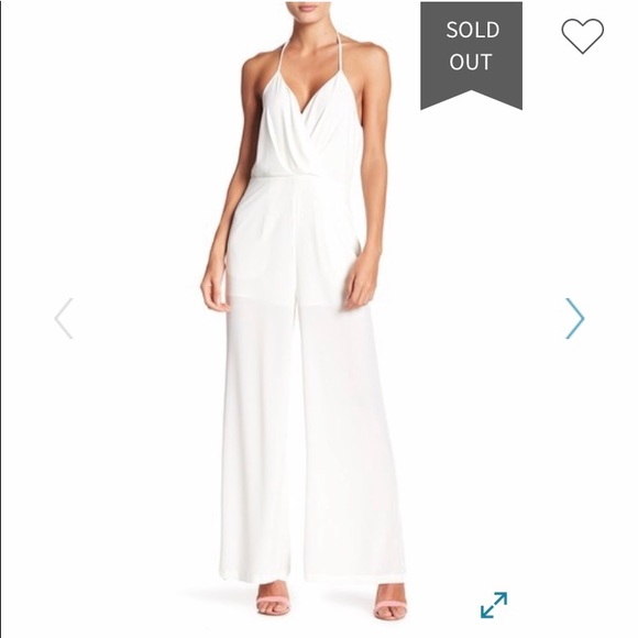 white lined jumpsuit